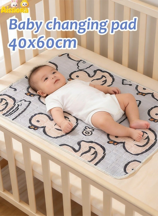 Aissiora 40x60cm Baby Waterproof Bed Pad Baby urine-proof mattress Baby washable urine pad Female menstrual mattress Anti-side leakage menstrual mattress Reusable incontinence pad For babies/adults/pets - Image 1